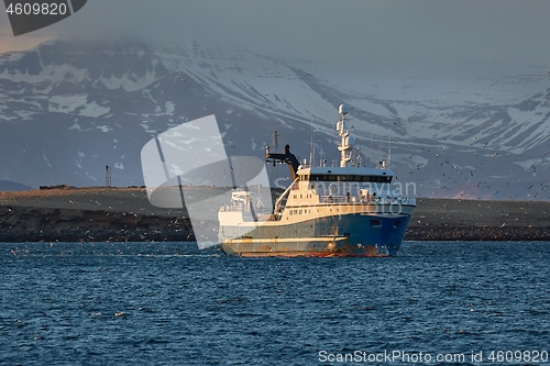 Image of Fishing ship in Iceland