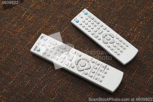 Image of Remote controls for tv and dvd