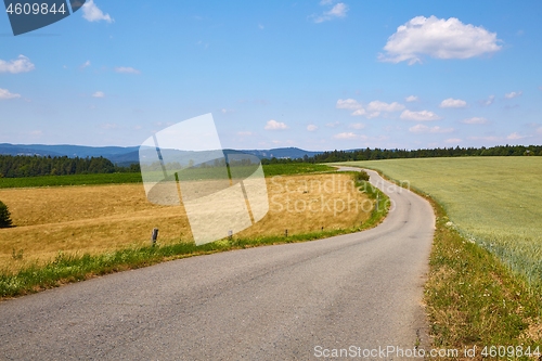 Image of Road through farmlands