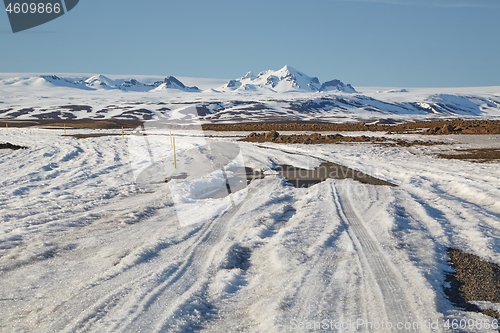 Image of Road with snow and ice