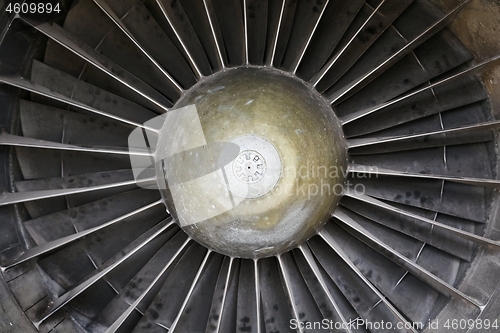 Image of Old Jet Engine Closeup