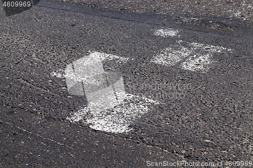 Image of Erased road markings