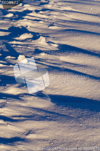 Image of Snow drifts in winter