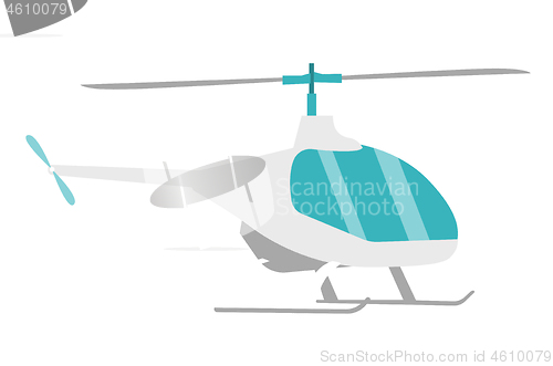 Image of Helicopter vector cartoon illustration.