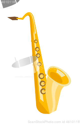 Image of Saxophone vector cartoon illustration.