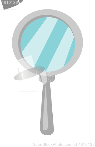 Image of Magnifying glass vector cartoon illustration.