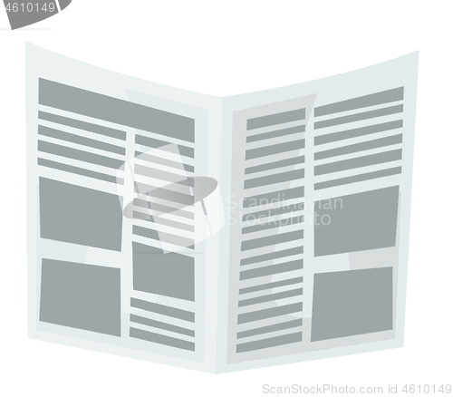 Image of Newspaper vector cartoon illustration.