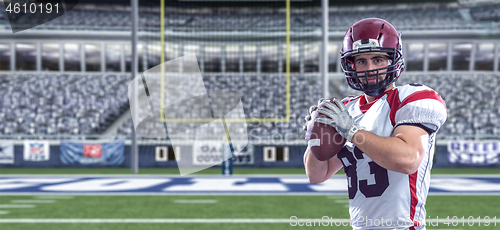 Image of american football player throwing ball