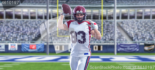 Image of american football player throwing ball