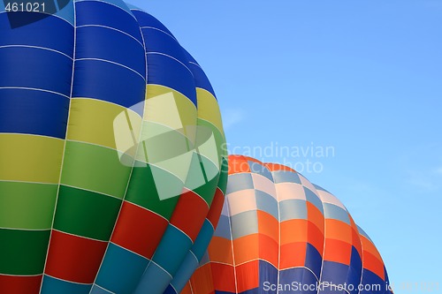 Image of Vibrant hot air balloons