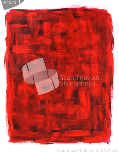 Image of Red and black abstract oil painting