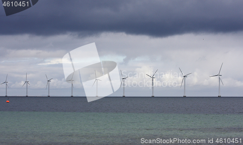 Image of Offshore wind power in the oeresund chanel 