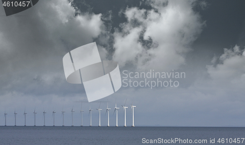 Image of Offshore wind power in the oeresund chanel 