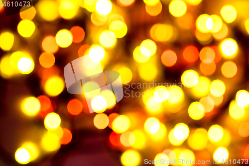 Image of multi-colored bokeh on a black background