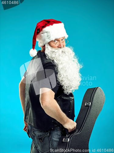 Image of Portrait of Man in Santa Claus Costume