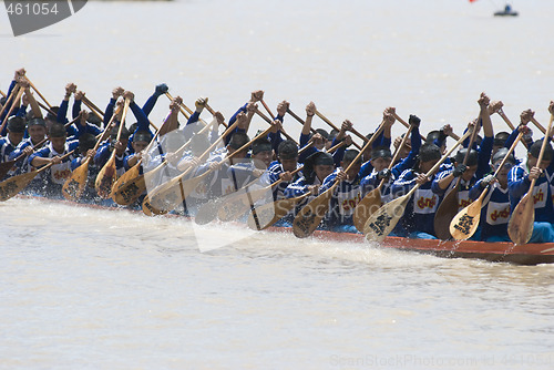 Image of Long boat competition in Thailand
