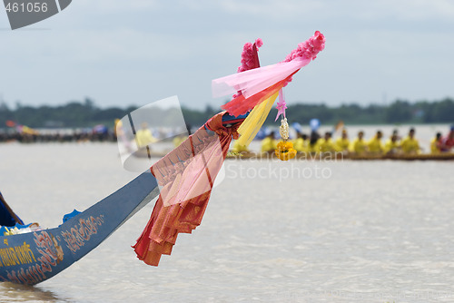 Image of Bow of traditional Thai longboat