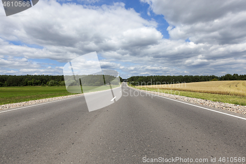 Image of rural road in asphalt