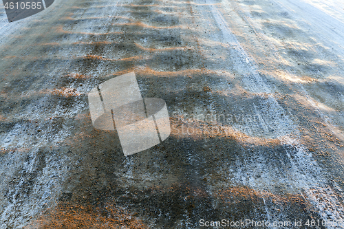 Image of rural road in winter