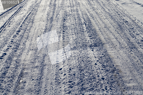 Image of Snow drifts in winter