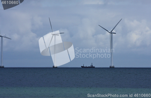 Image of Offshore wind power in the oeresund chanel 