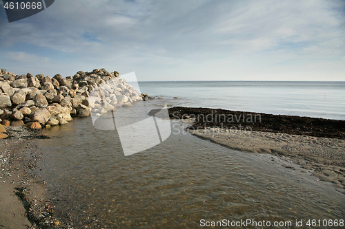 Image of Stones at the beach in Denmark Scandinavia