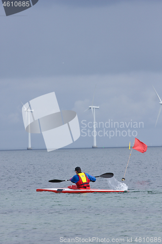 Image of Offshore wind power in the oeresund chanel 