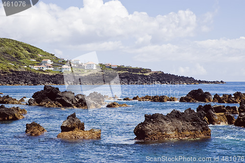 Image of Shallow coastline of  Pico island, Azores