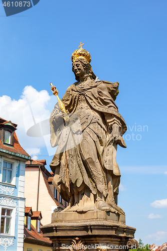 Image of statue of Kunigunde of Luxembourg in Bamberg Germany