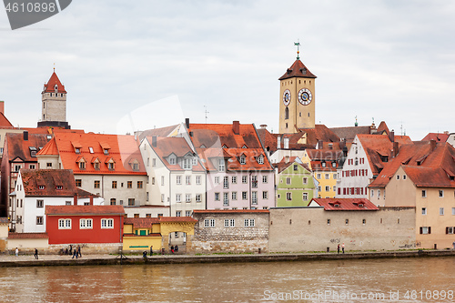 Image of river Regnitz in Bamberg Germany