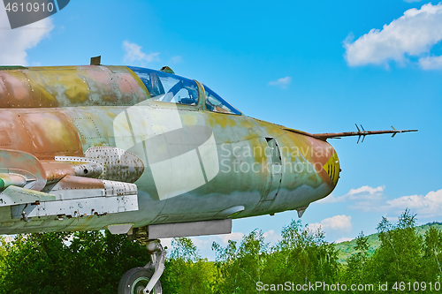 Image of Fighter Aircraft against the Sky