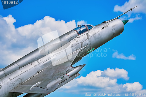 Image of Fighter Aircraft against the Sky