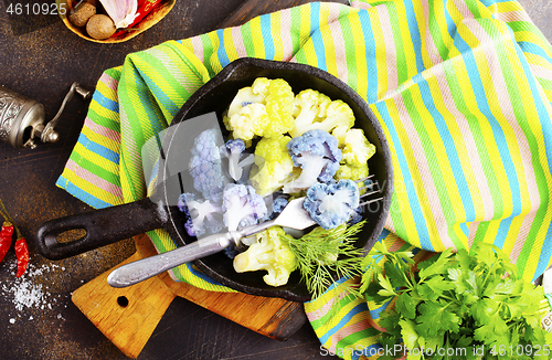 Image of Coloured cauliflowers 