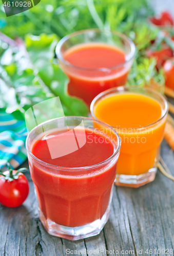 Image of fresh vegetable juice
