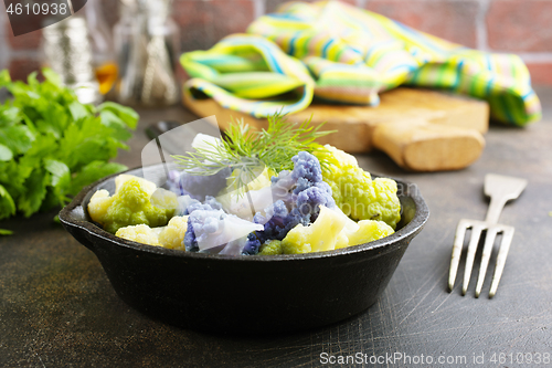 Image of Coloured cauliflowers 