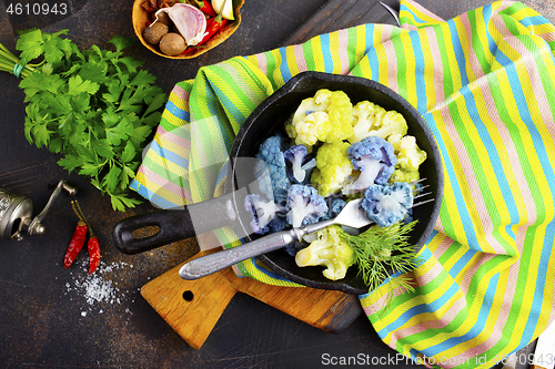 Image of Coloured cauliflowers 