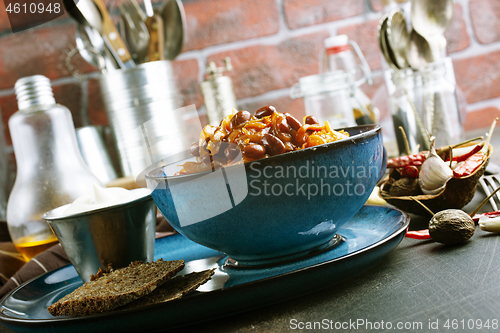 Image of cabbage with beans