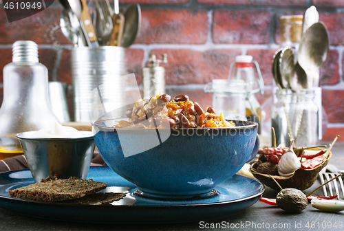 Image of cabbage with beans