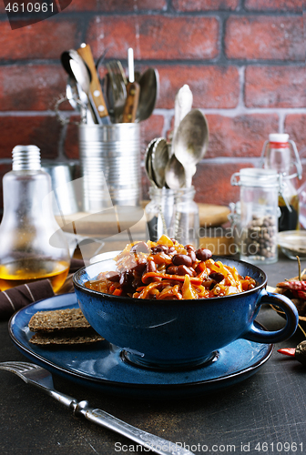 Image of cabbage with beans