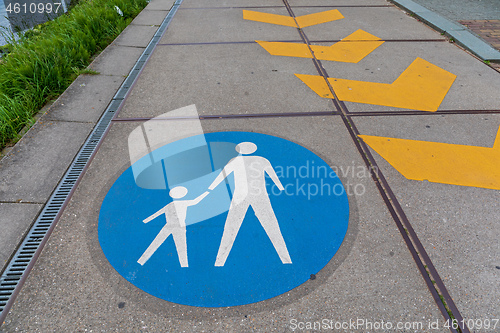 Image of Pedestrians Lane Sign