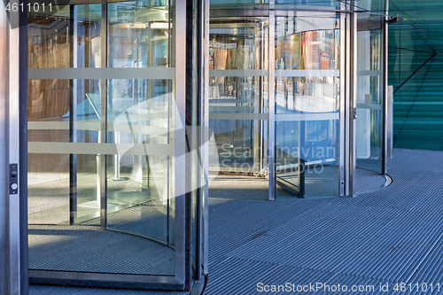 Image of Revolving Glass Entrance