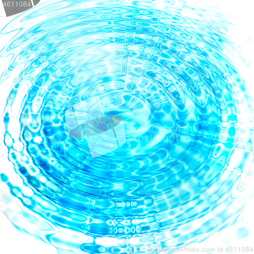 Image of Abstract blue circular water ripples