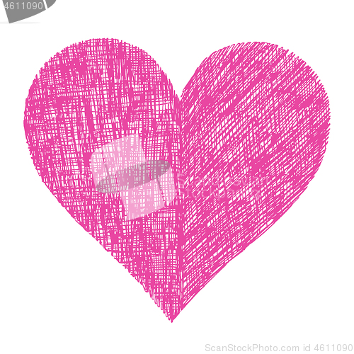 Image of Abstract bright vector heart 