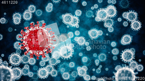 Image of Coronavirus danger and public health risk disease and flu outbre