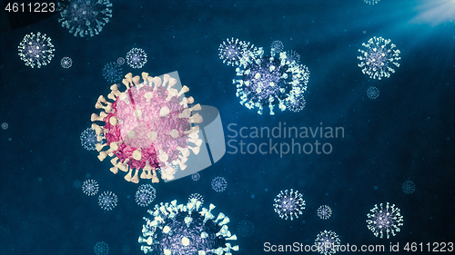 Image of Coronavirus danger and public health risk disease and flu outbre