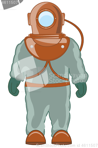 Image of Vector illustration driver in heavy special suit