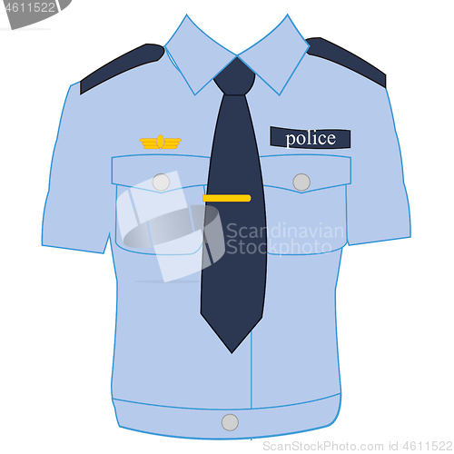 Image of Year shirt of the employee to police bodies