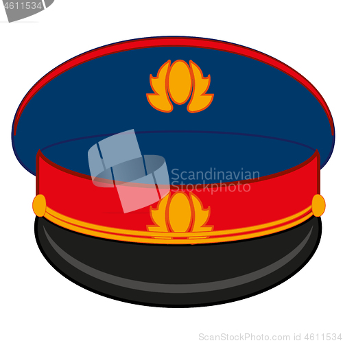 Image of Headdress of the employee to police bodies service cap