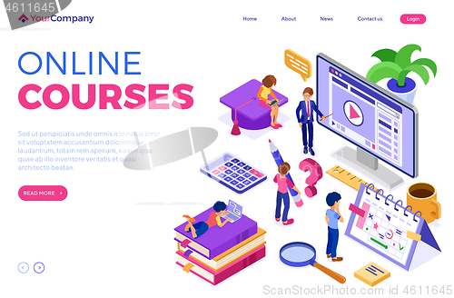 Image of Online distance education from home