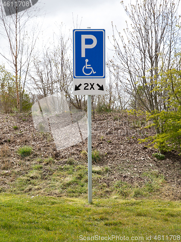 Image of Disabled parking bay sign